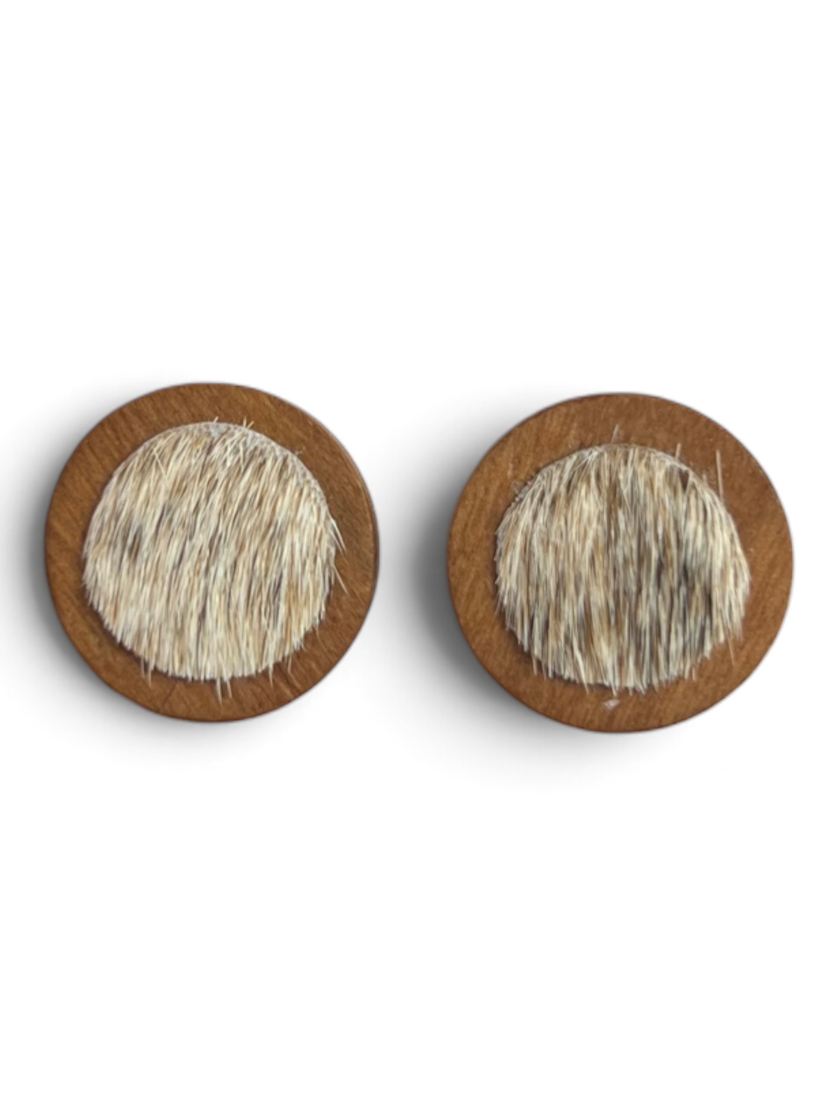 Earring - Timber Cowhide Studs