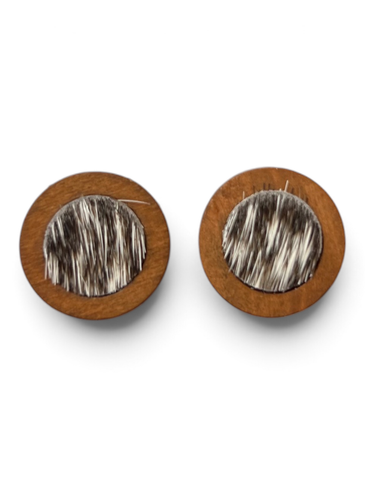 Earring - Timber Cowhide Studs
