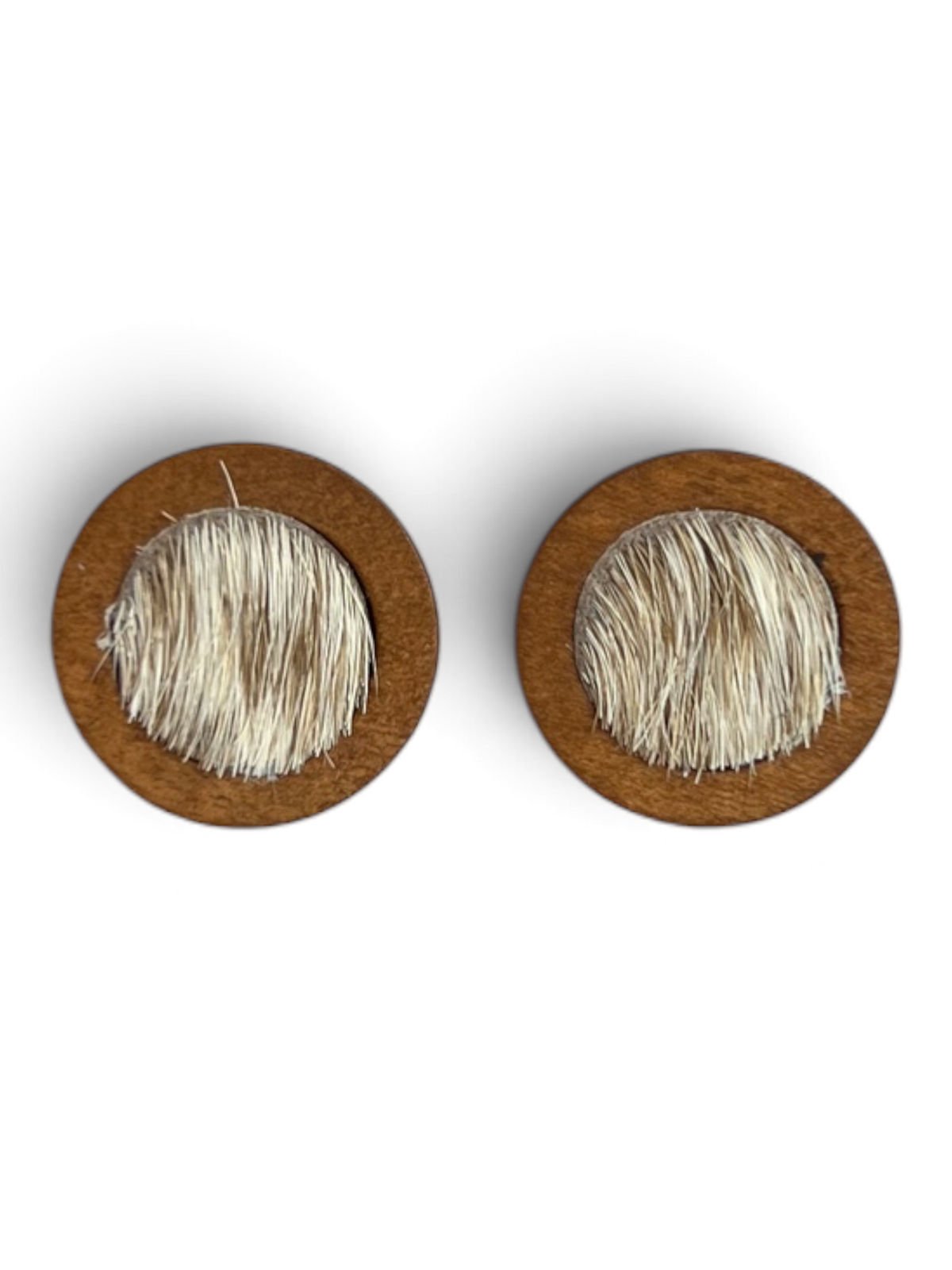 Earring - Timber Cowhide Studs