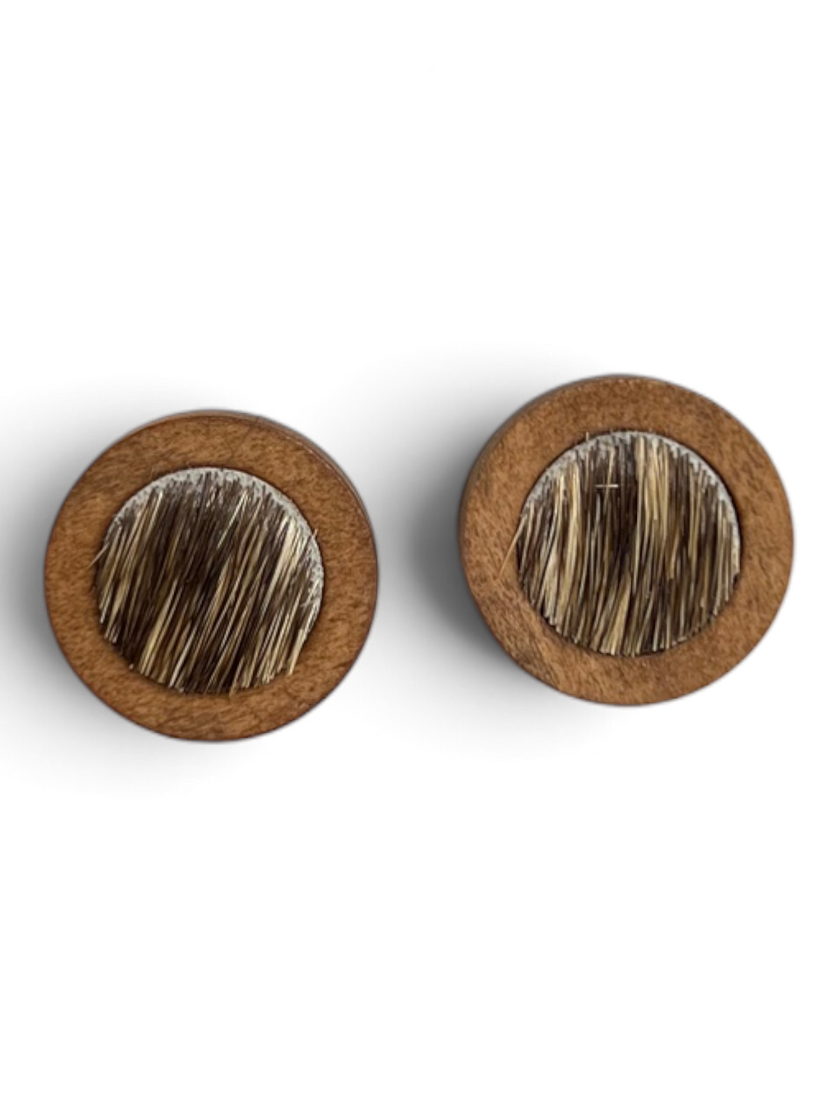 Earring - Timber Cowhide Studs