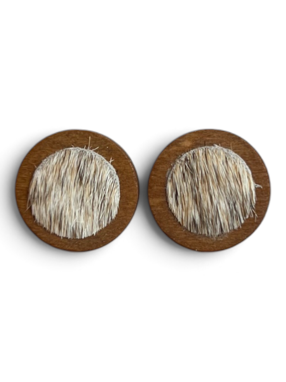 Earring - Timber Cowhide Studs
