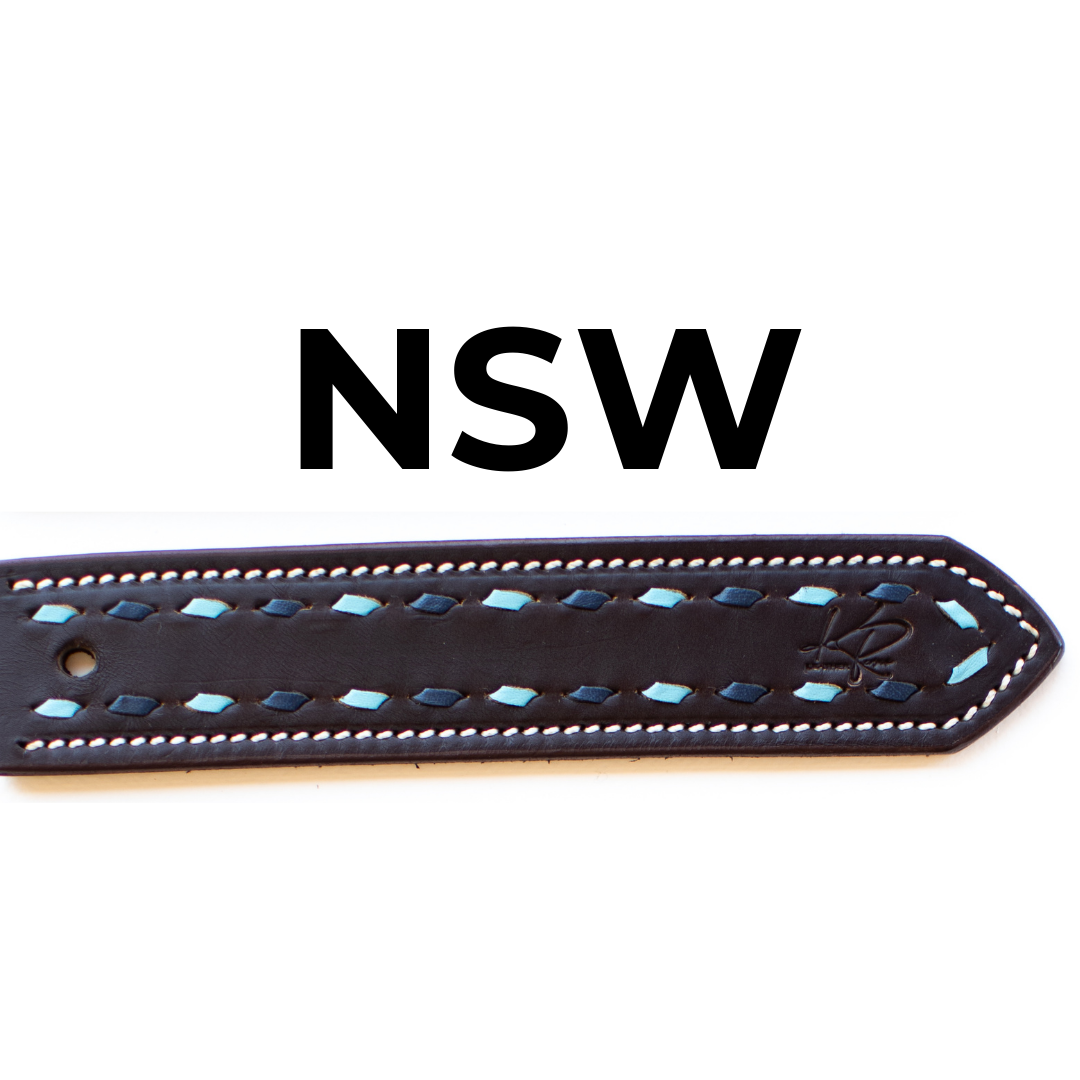 Two Tone Buckstitch Belt - STATE COLOURS