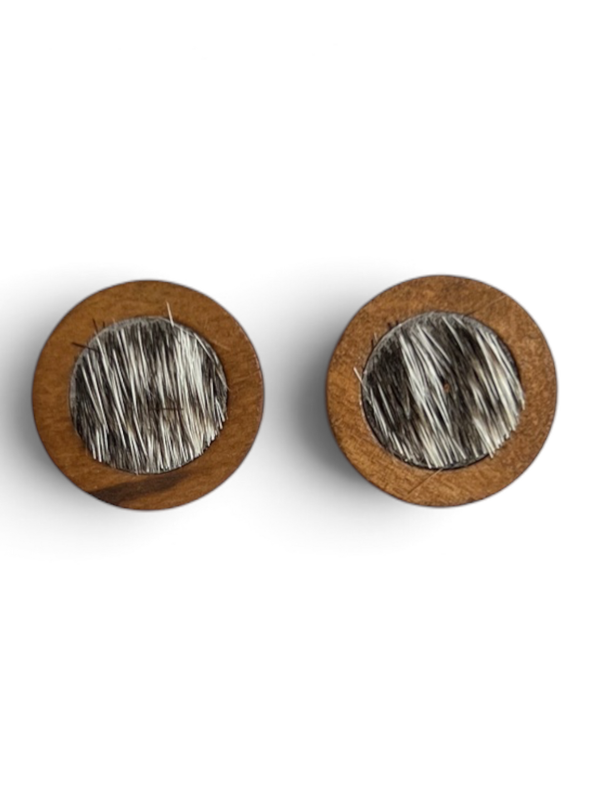 Earring - Timber Cowhide Studs