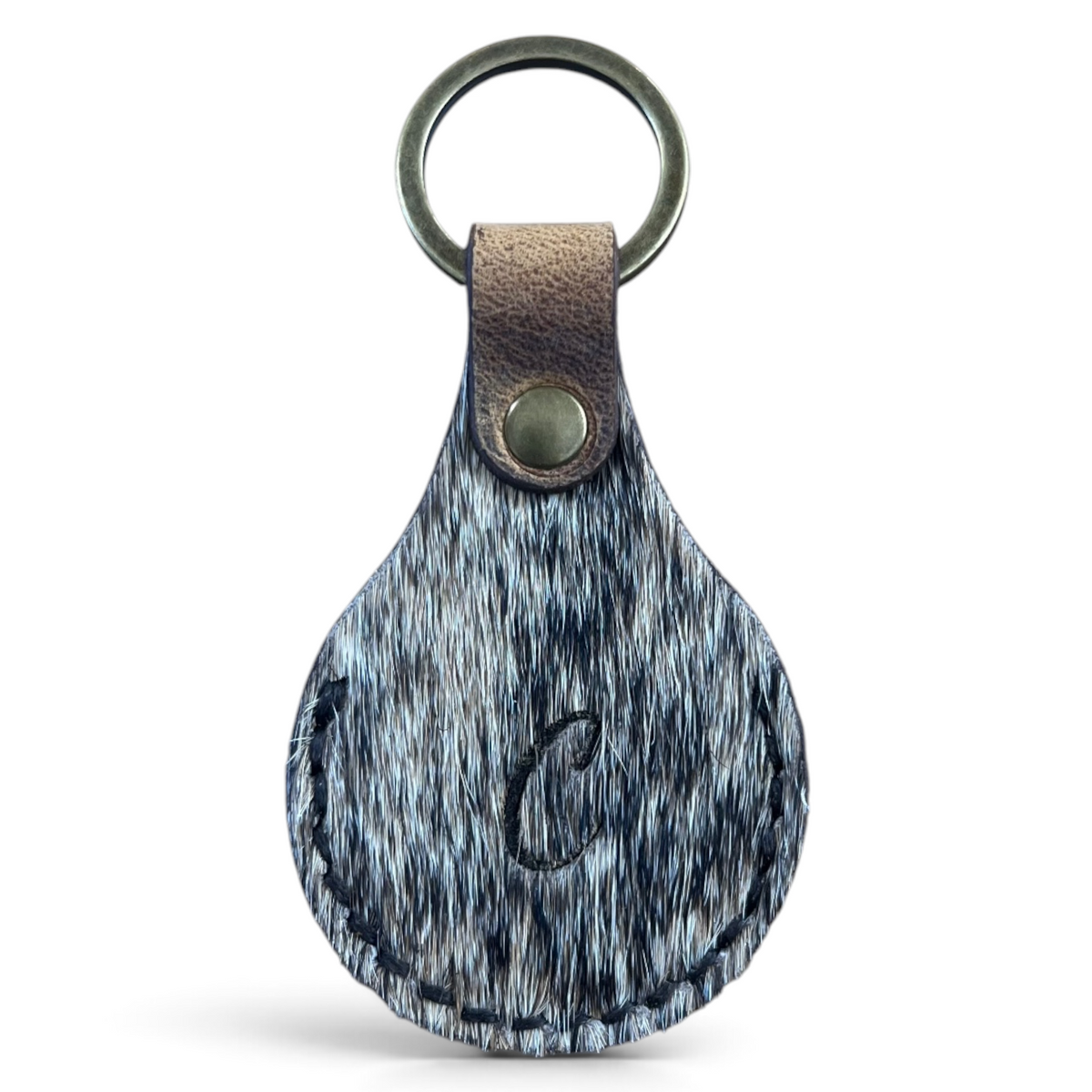 Cowhide Key Ring