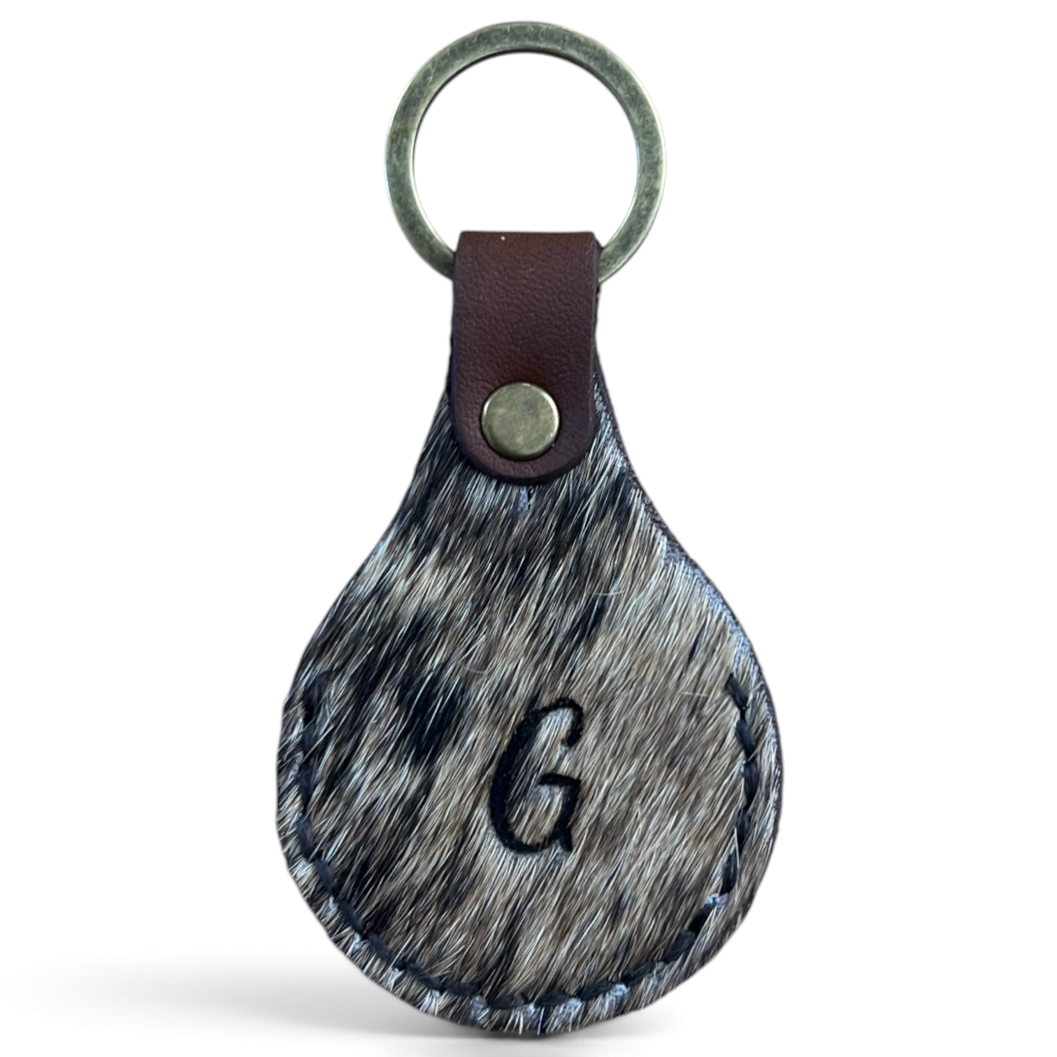 Cowhide Key Ring