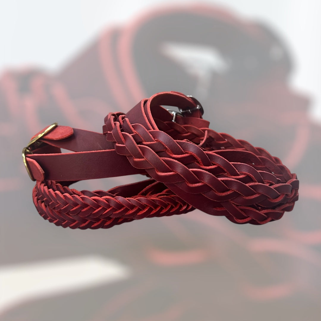 Redhide Plaited Reins