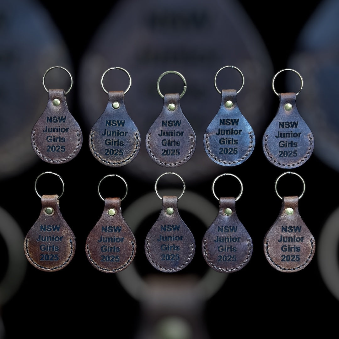Cowhide Keyring - Custom Laser Engraving