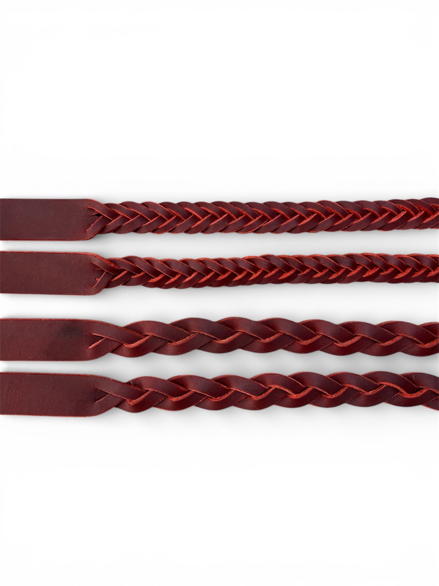 Redhide Plaited Reins
