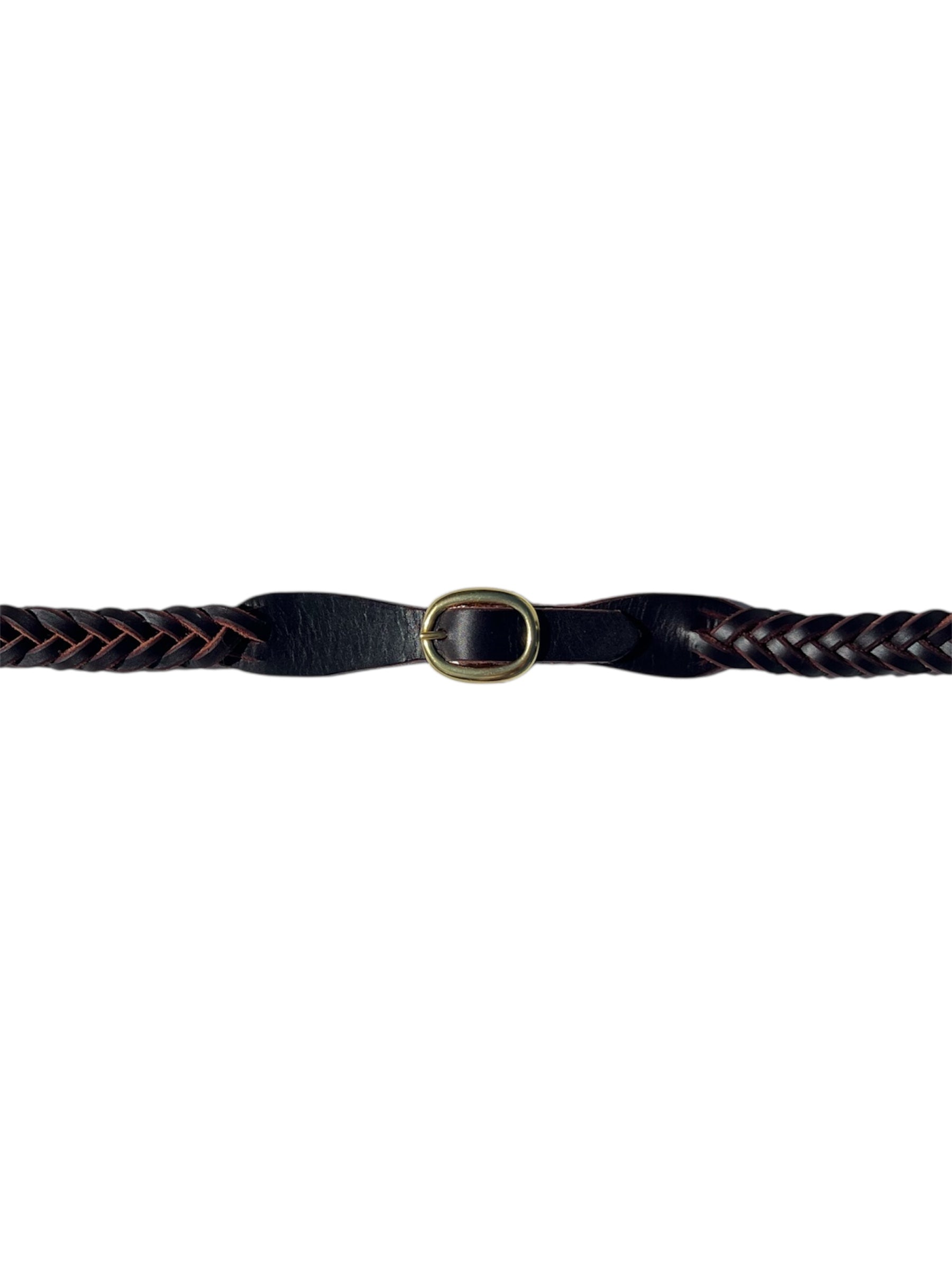 Plaited Reins Dark Havana