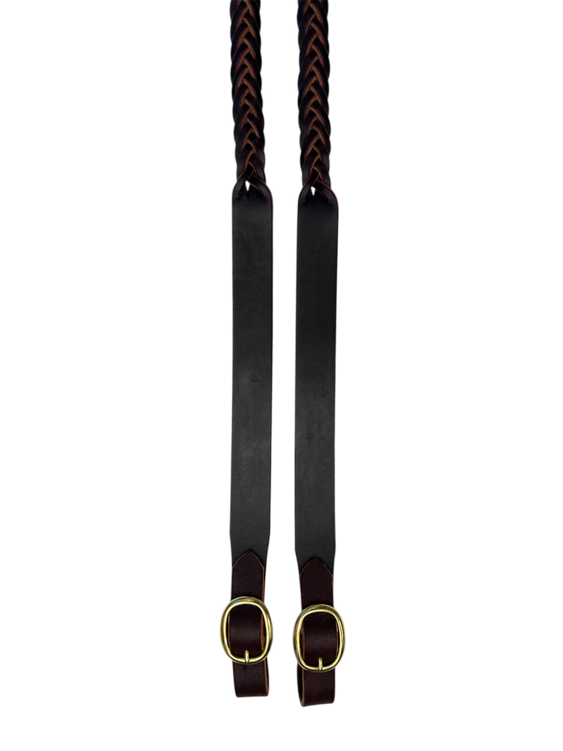 Plaited Reins Dark Havana