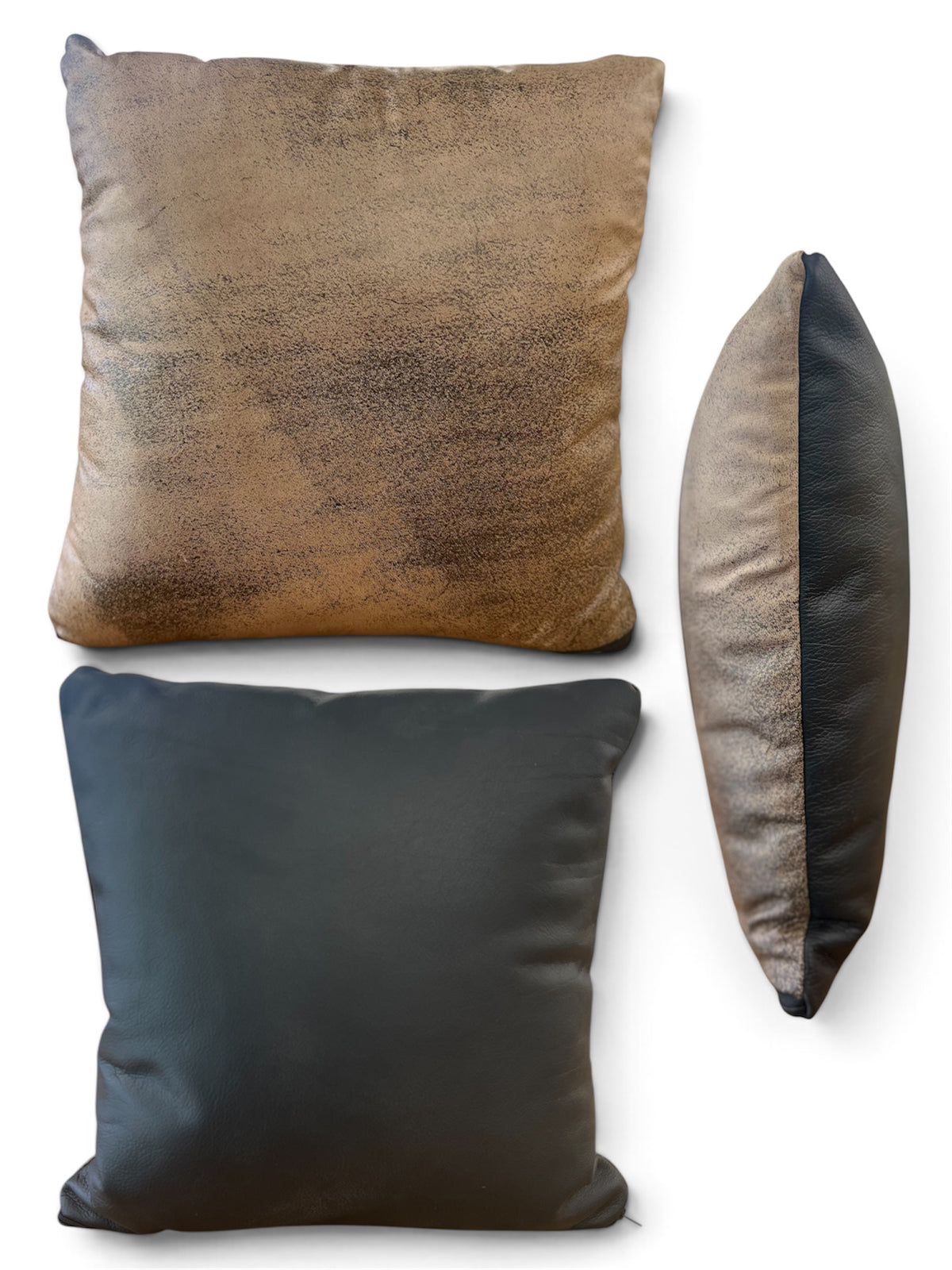 Reversible Leather Pillows
