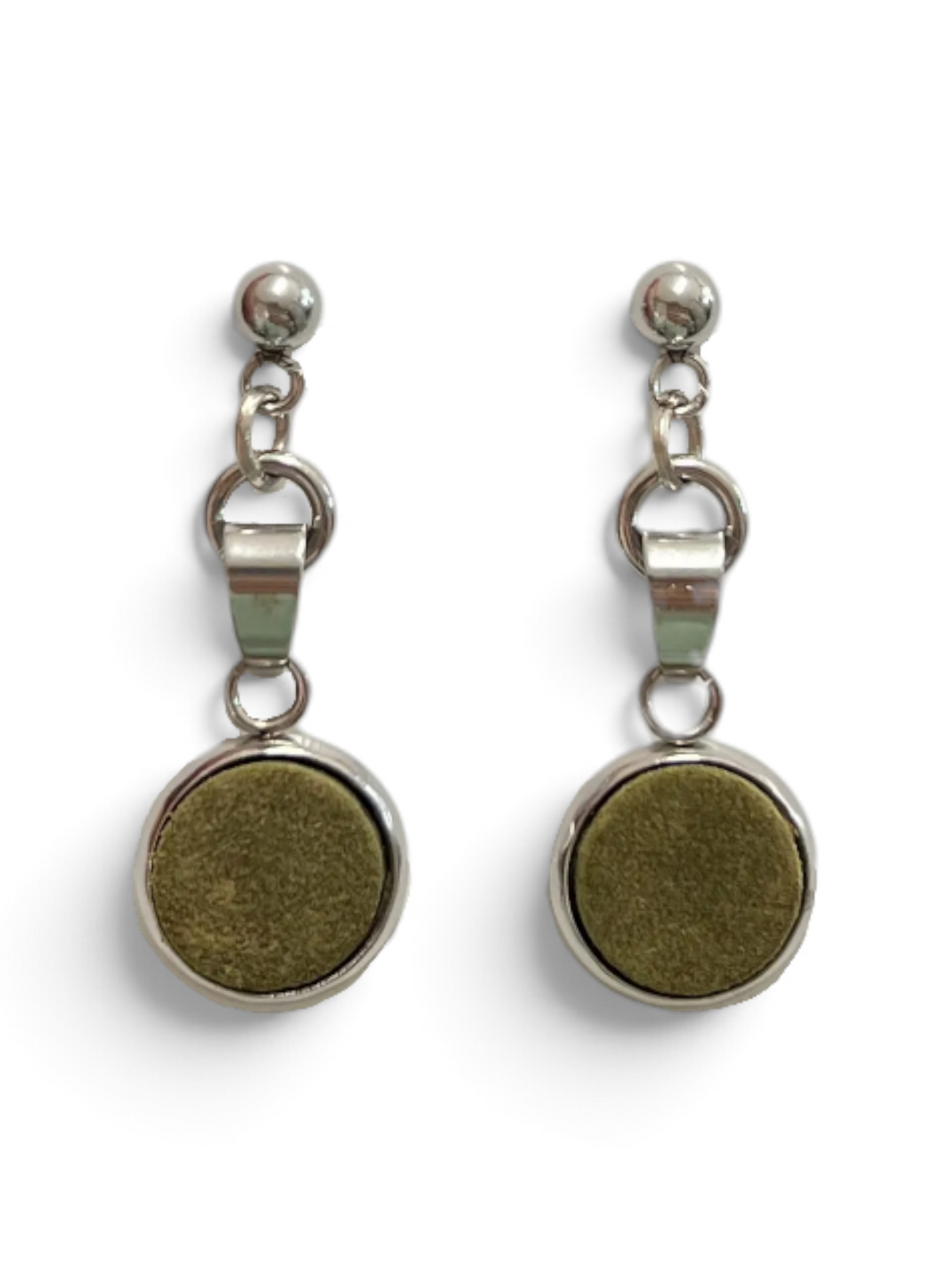 Earring - leather studs