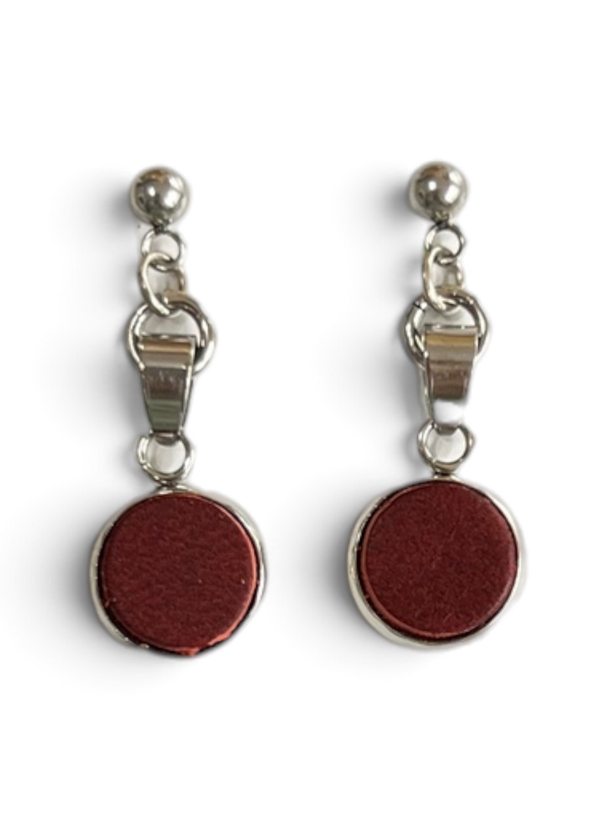 Earring - leather studs