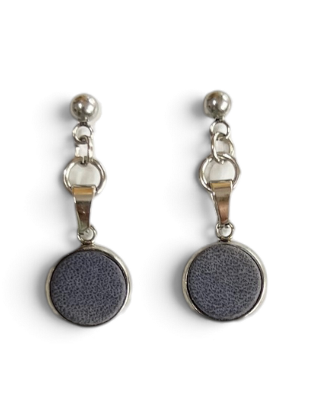 Earring - leather studs