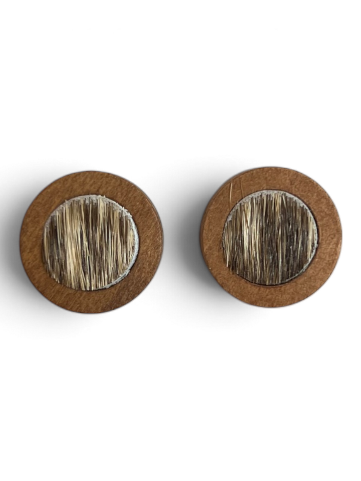 Earring - Timber Cowhide Studs