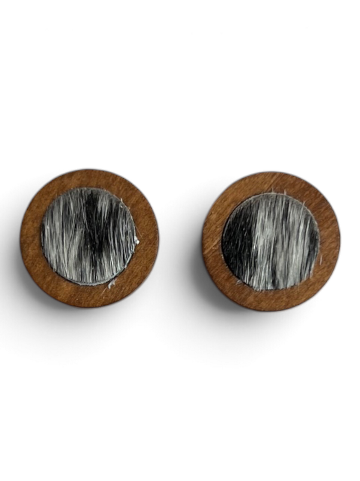 Earring - Timber Cowhide Studs