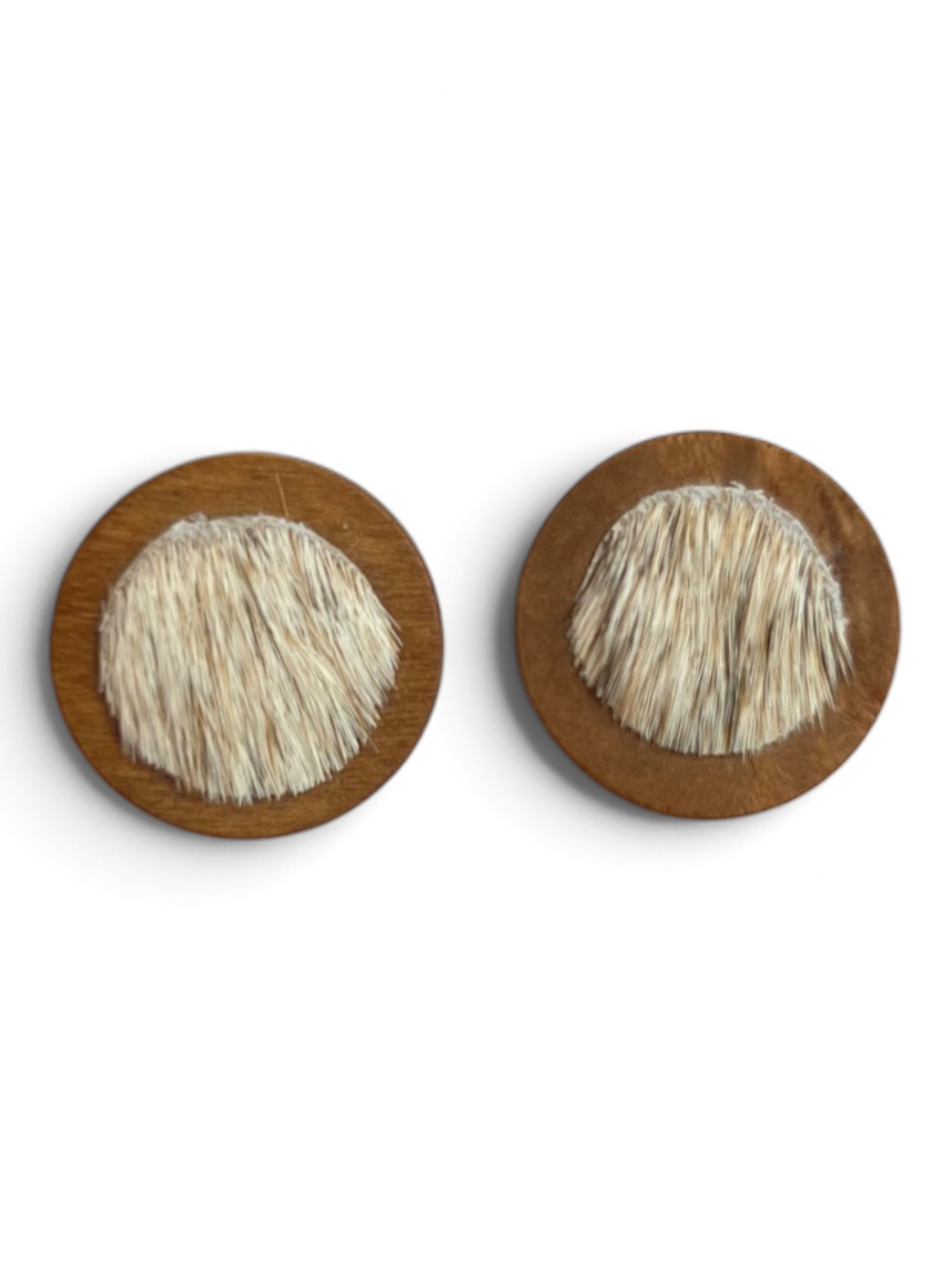 Earring - Timber Cowhide Studs