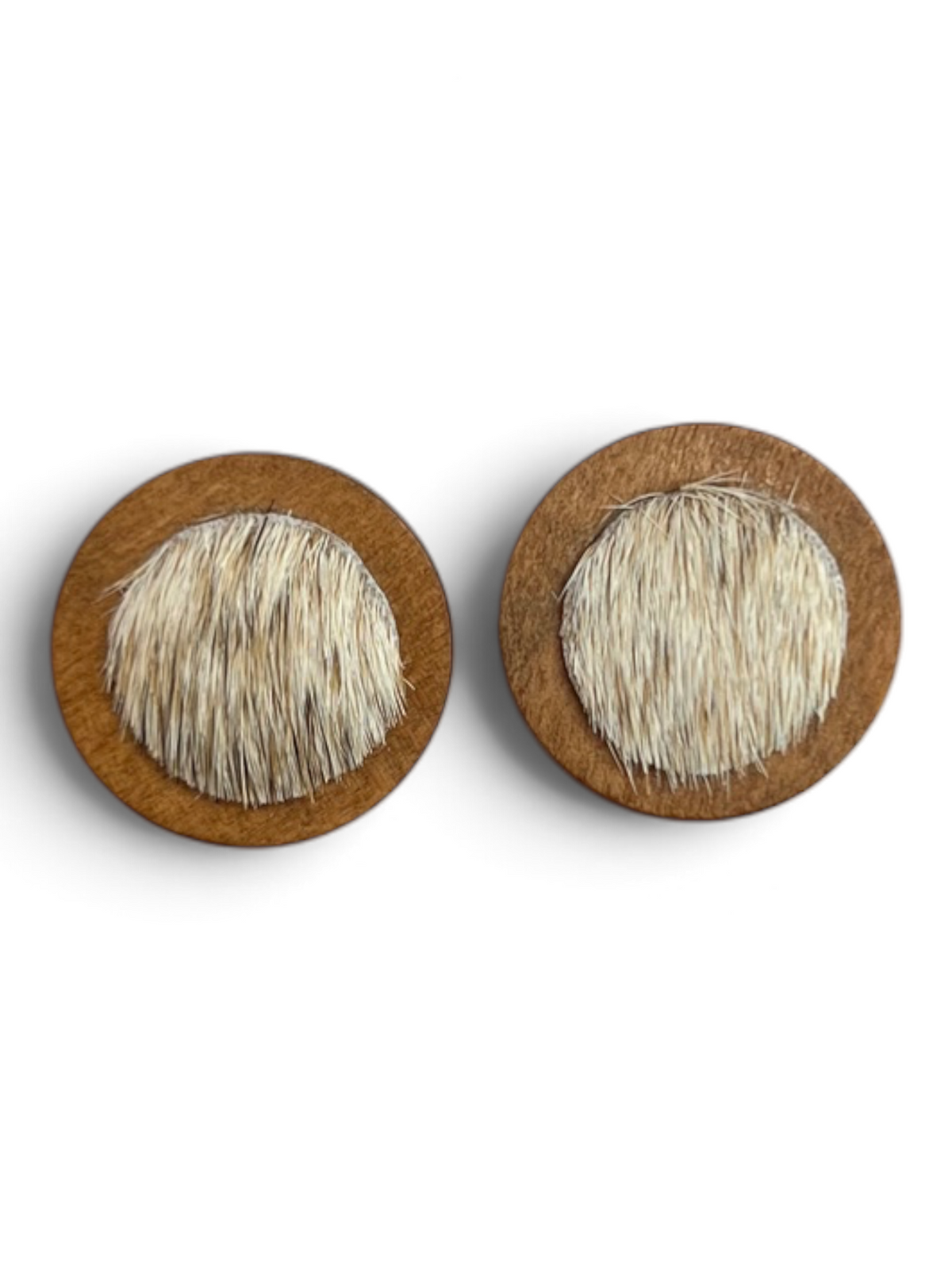 Earring - Timber Cowhide Studs