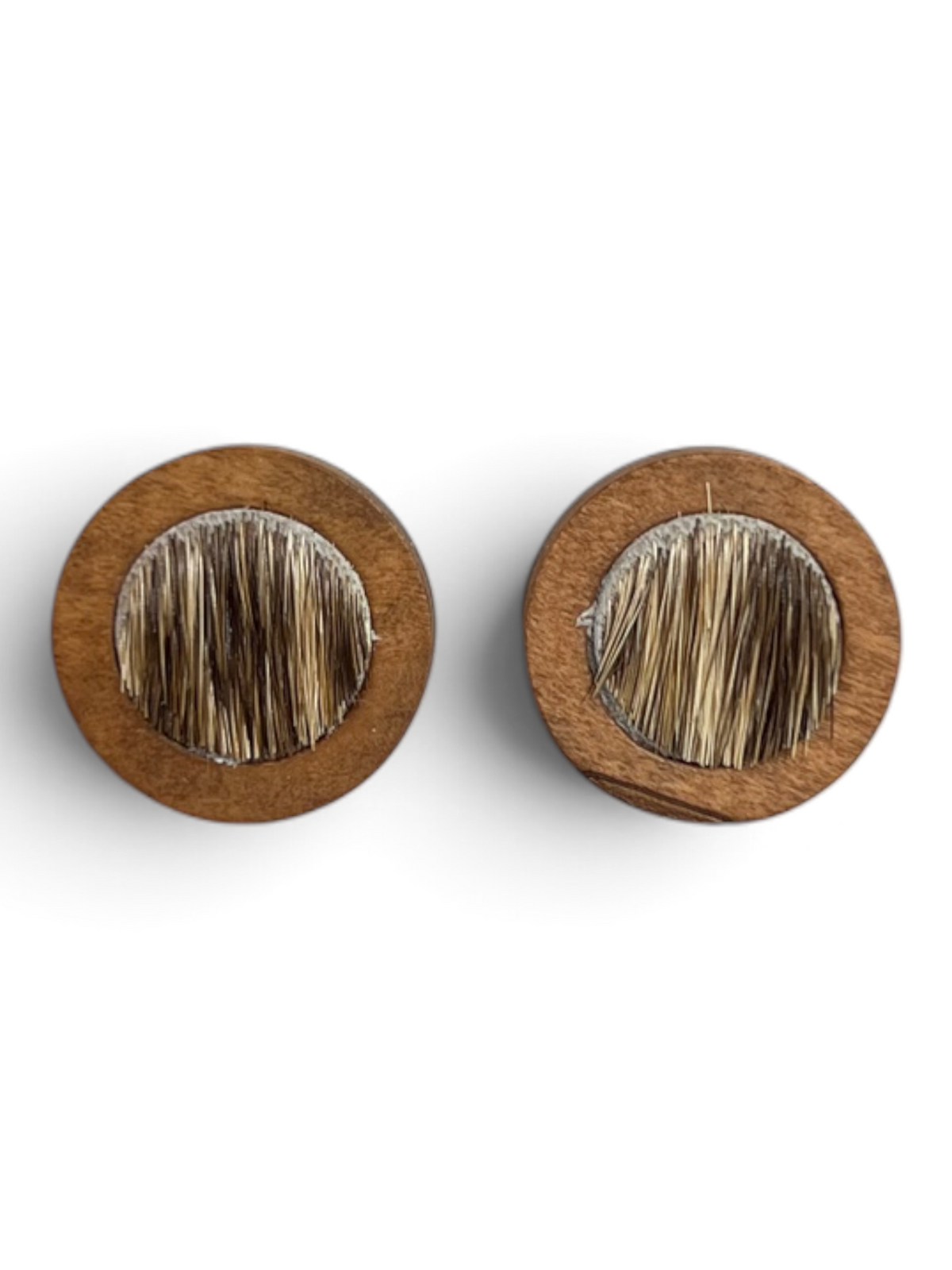 Earring - Timber Cowhide Studs