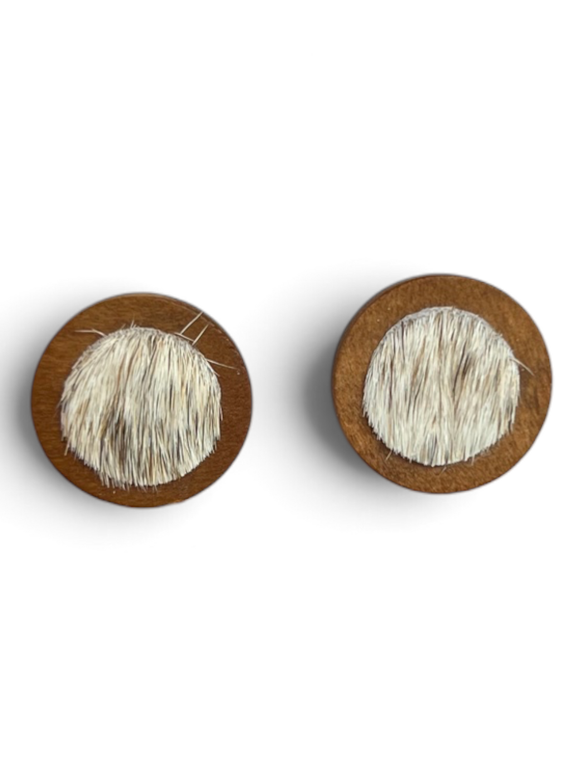 Earring - Timber Cowhide Studs
