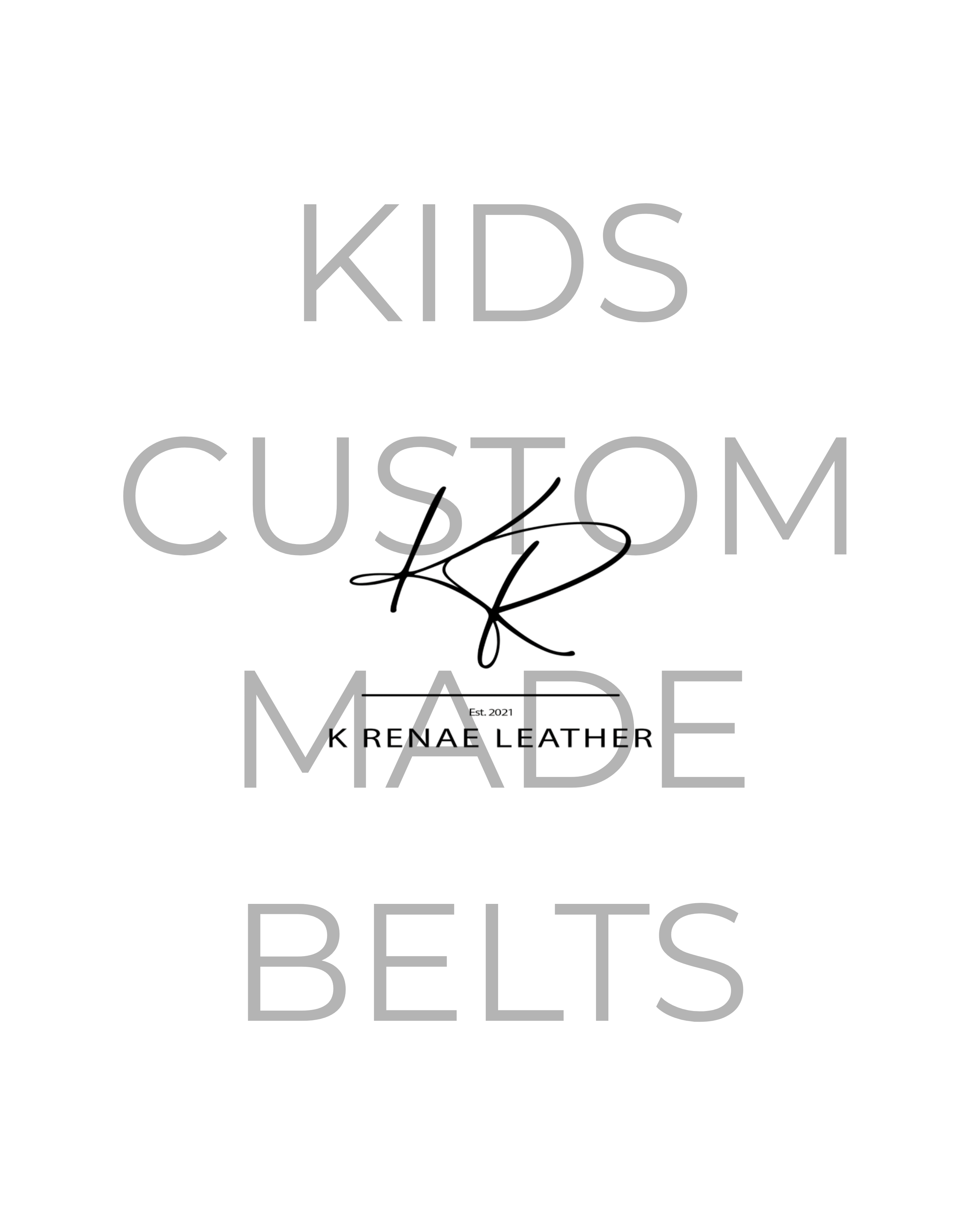 CUSTOM MADE Belt - Kid's Range