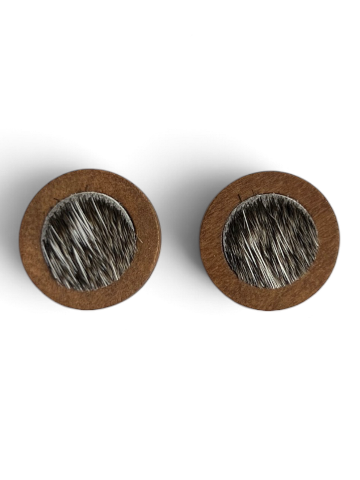 Earring - Timber Cowhide Studs