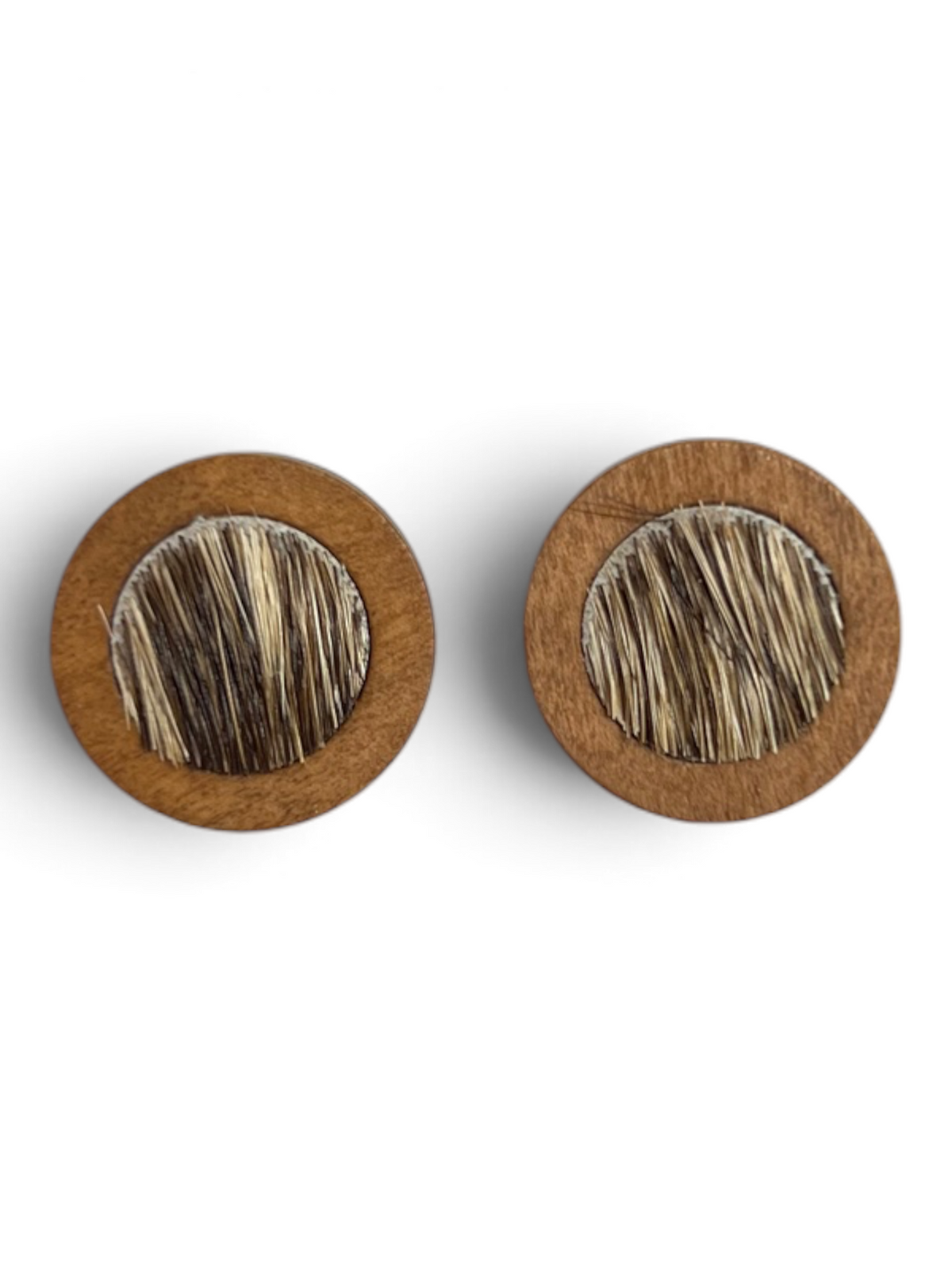 Earring - Timber Cowhide Studs