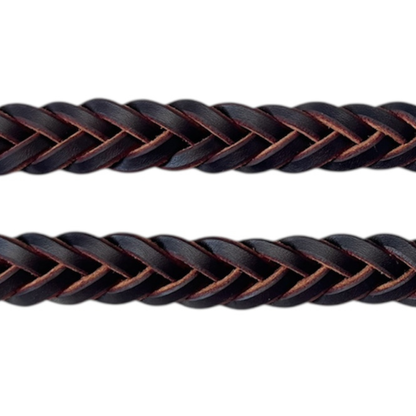 Plaited Reins Dark Havana