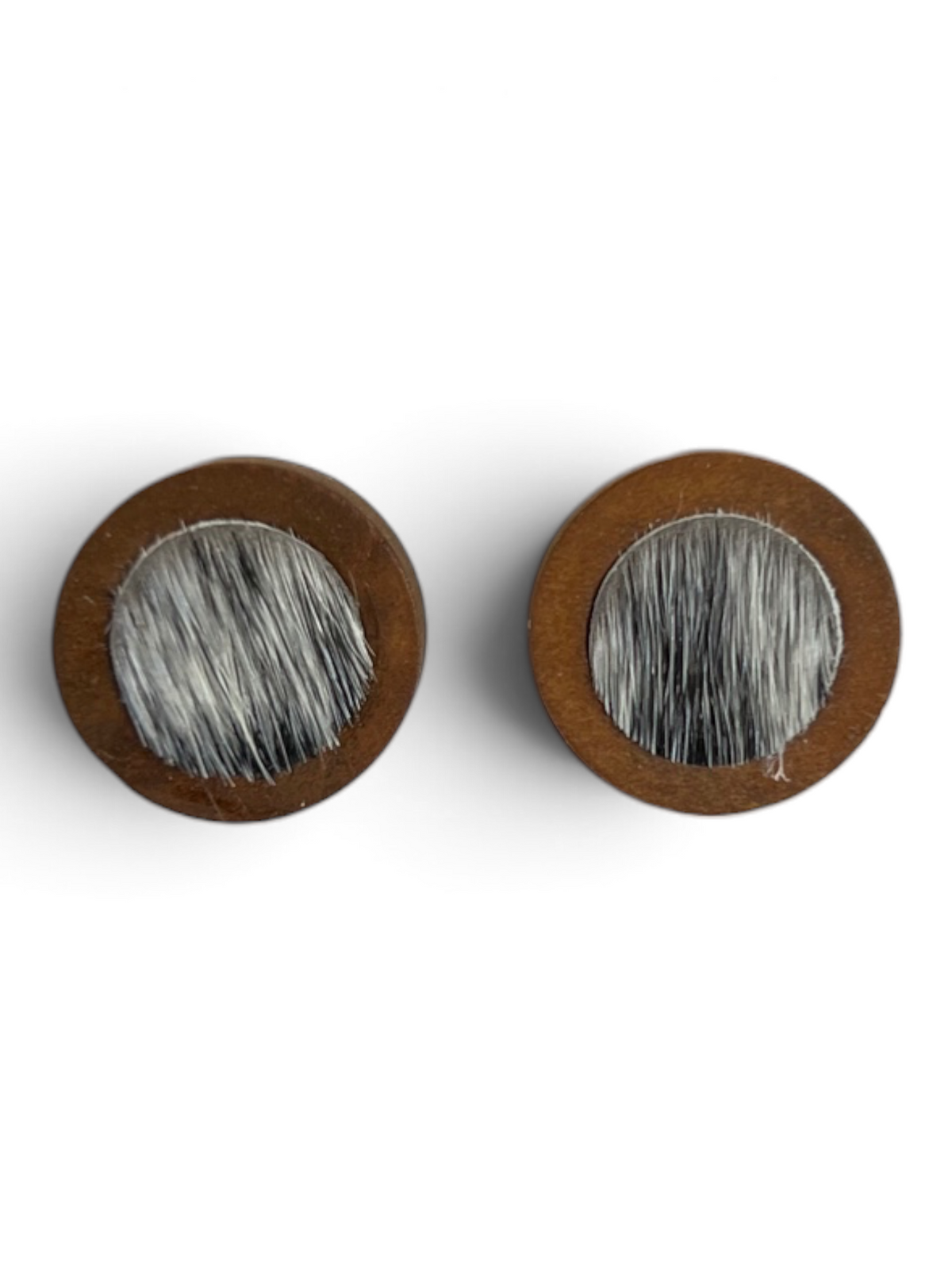 Earring - Timber Cowhide Studs