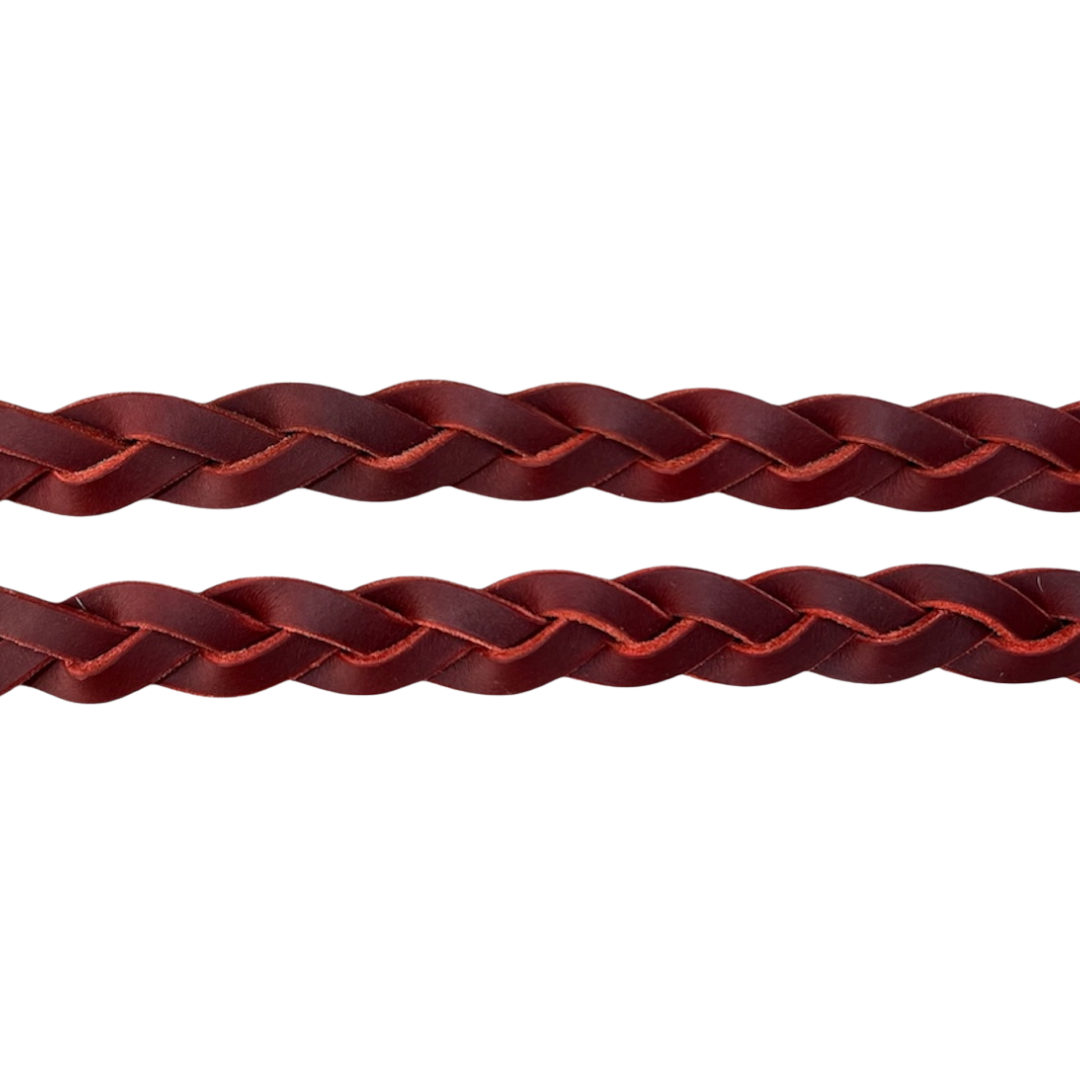 Redhide Plaited Reins