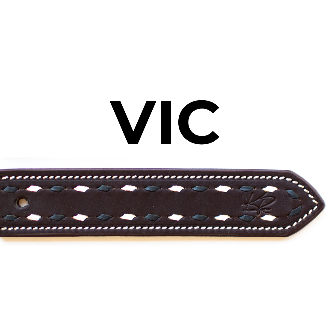 Two Tone Buckstitch Belt - STATE COLOURS
