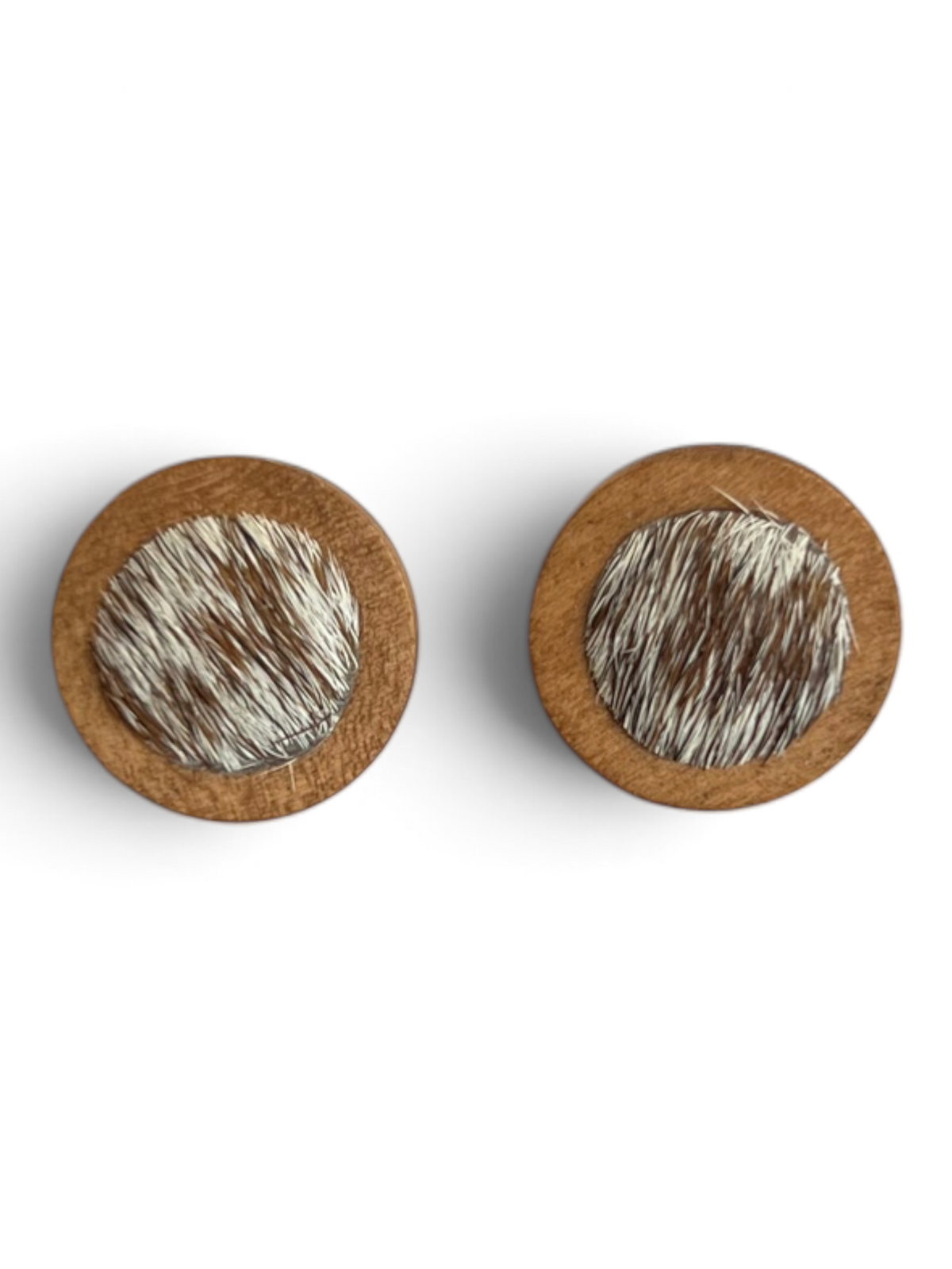 Earring - Timber Cowhide Studs