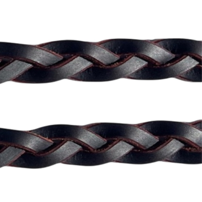 Plaited Reins Dark Havana