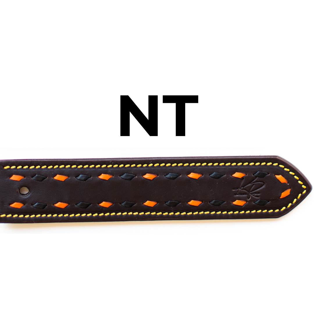 Two Tone Buckstitch Belt - STATE COLOURS