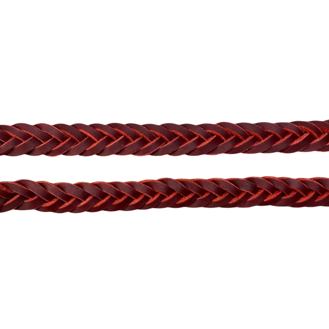 Redhide Plaited Reins
