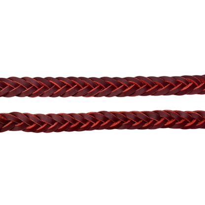 Redhide Plaited Reins
