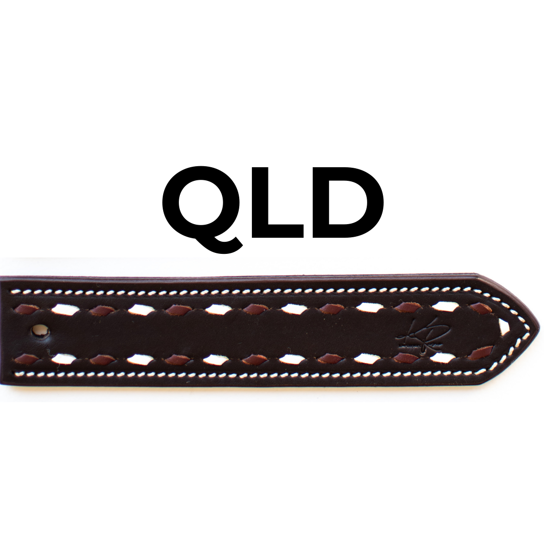 Two Tone Buckstitch Belt - STATE COLOURS