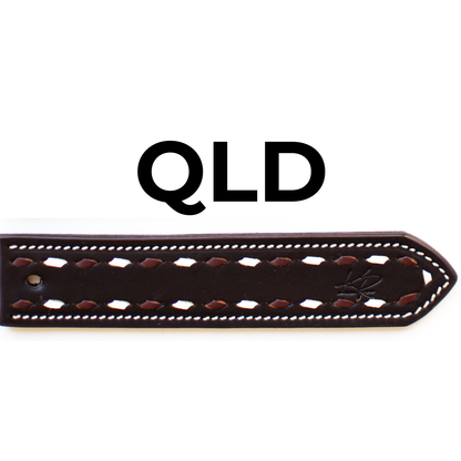Two Tone Buckstitch Belt - STATE COLOURS