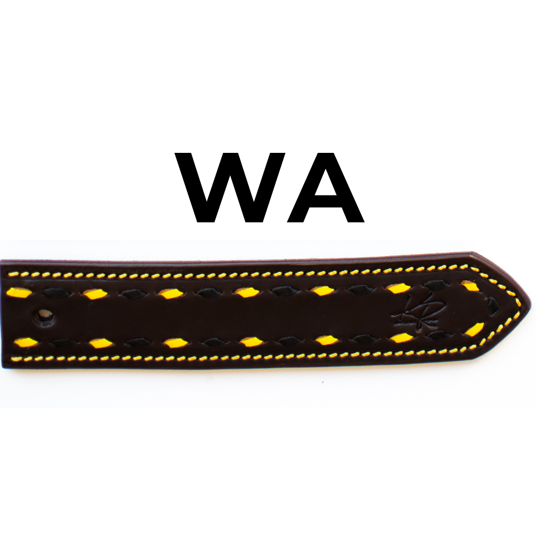 Two Tone Buckstitch Belt - STATE COLOURS
