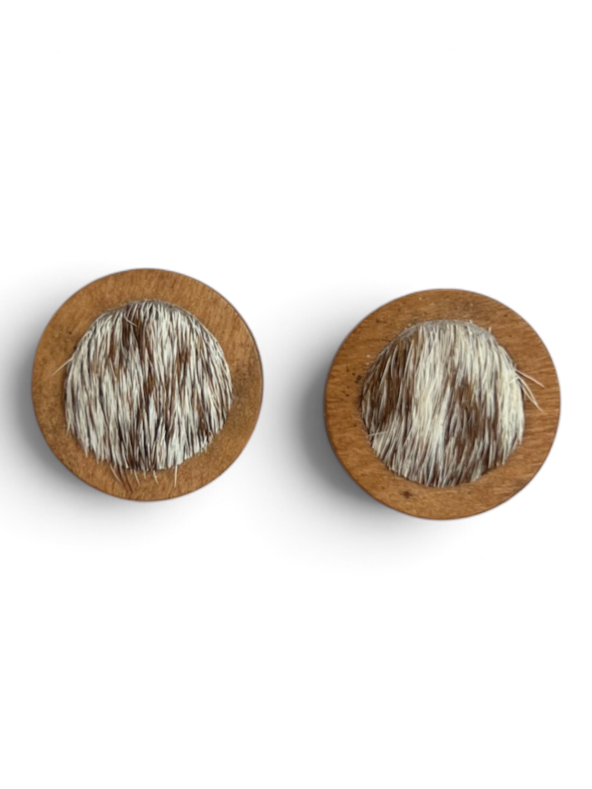 Earring - Timber Cowhide Studs