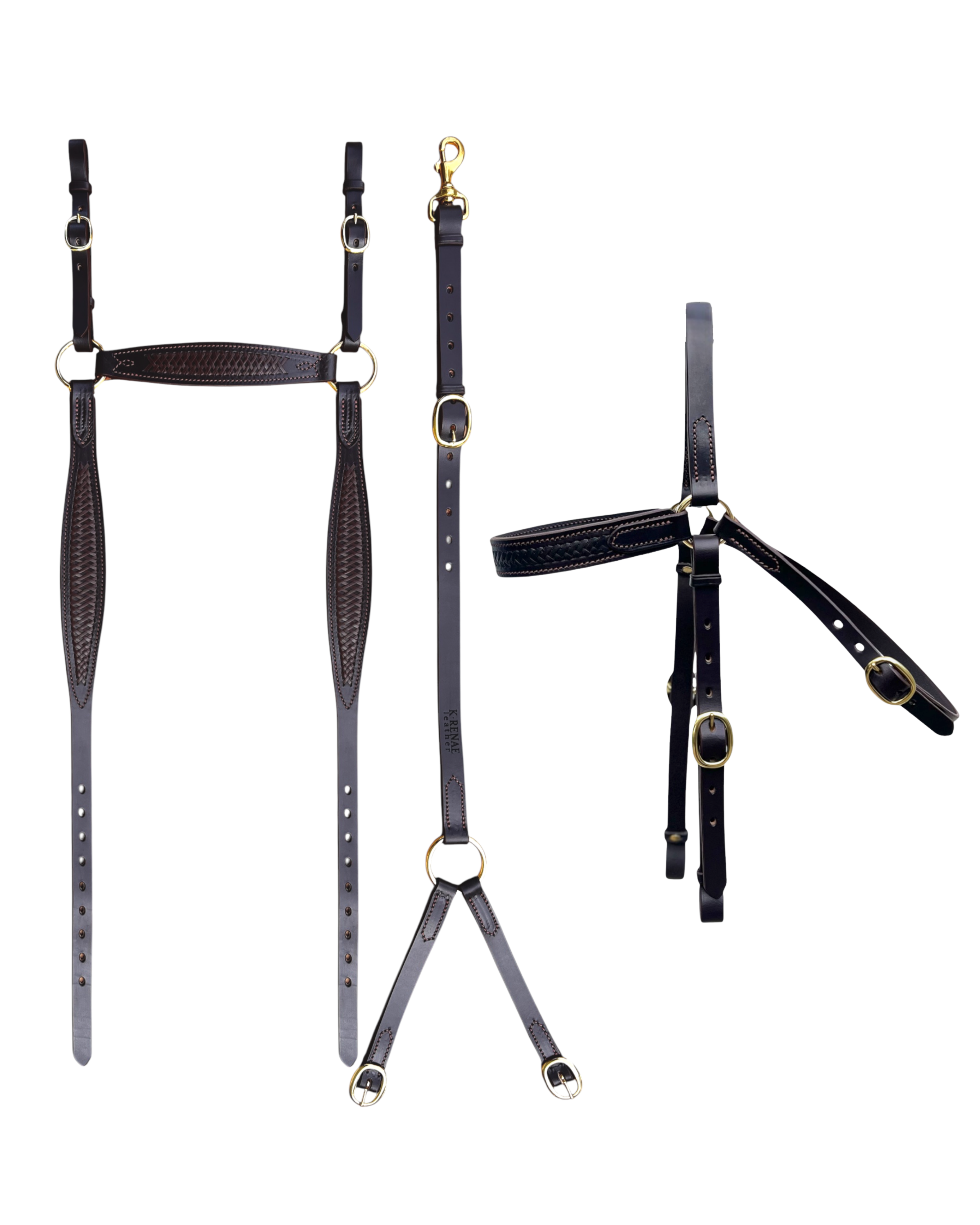 The Traditional "Lacey" Bridle & Breastplate Set - PRE MADE