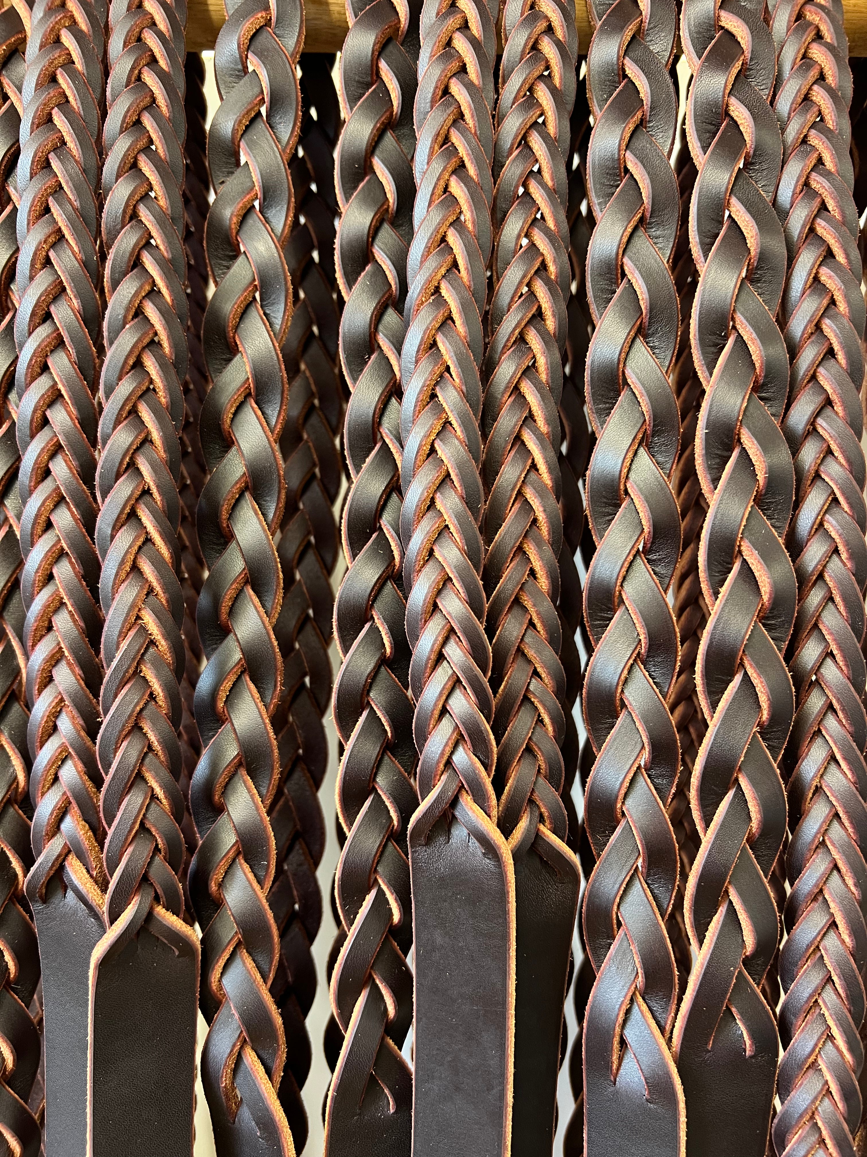 Plaited Reins Dark Havana