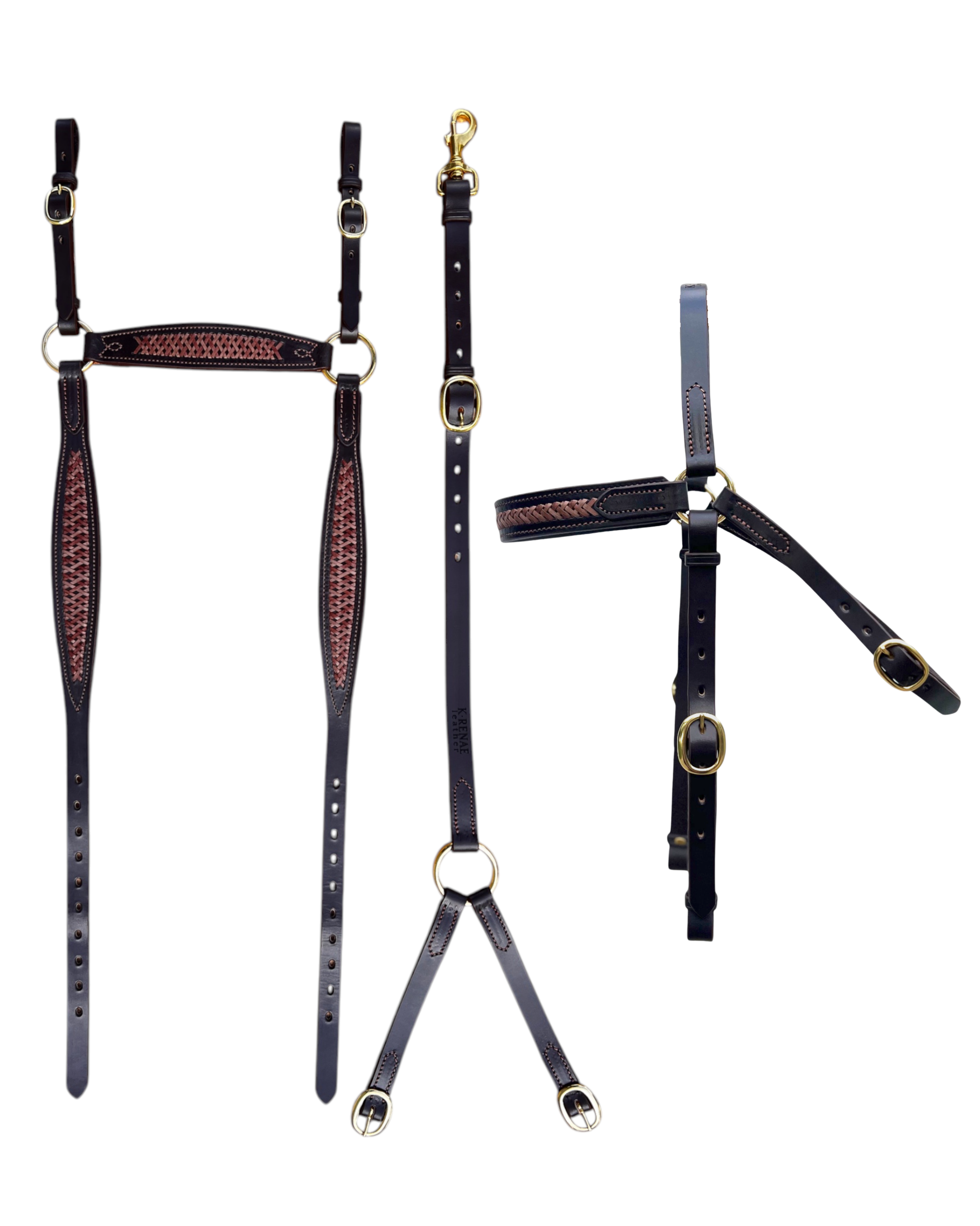 The Traditional "Lacey" Bridle & Breastplate Set - PRE MADE