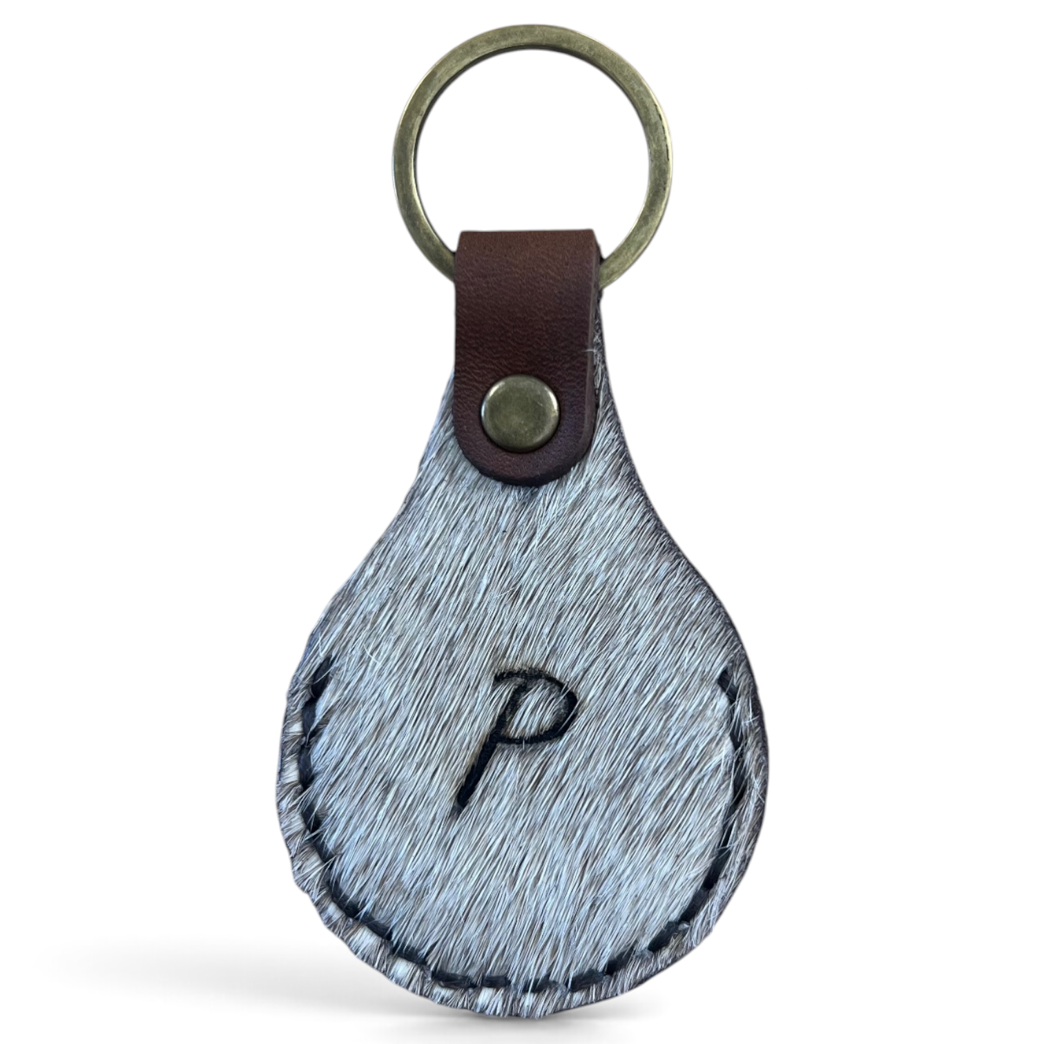 Cowhide Key Ring