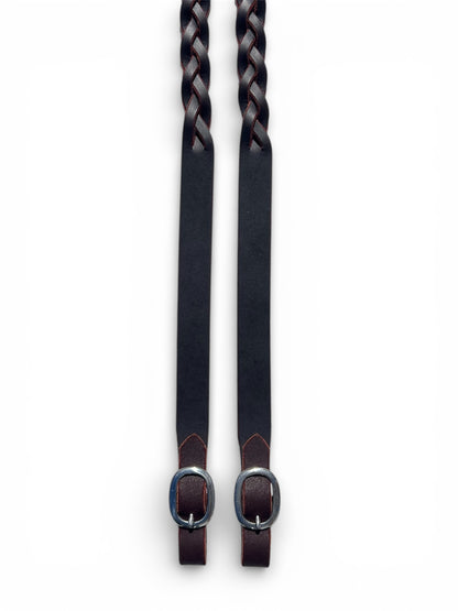 Plaited Reins Dark Havana