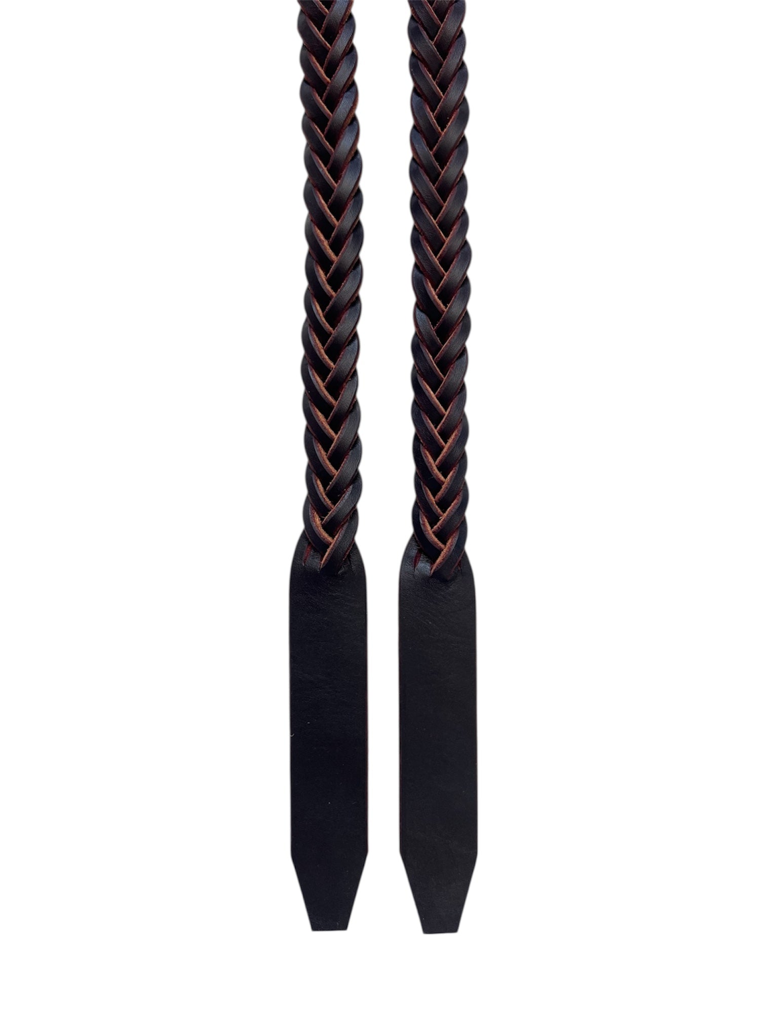 Plaited Reins Dark Havana
