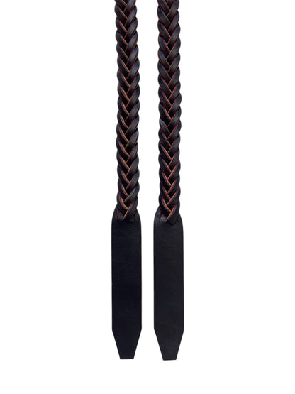 Plaited Reins Dark Havana