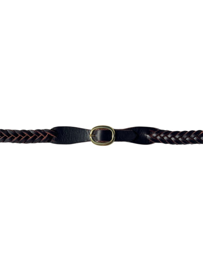 Plaited Reins Dark Havana