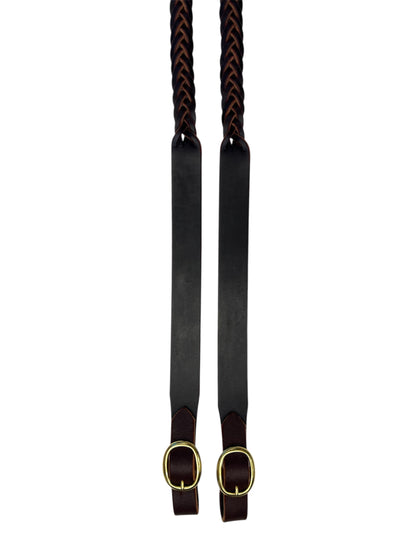 Plaited Reins Dark Havana
