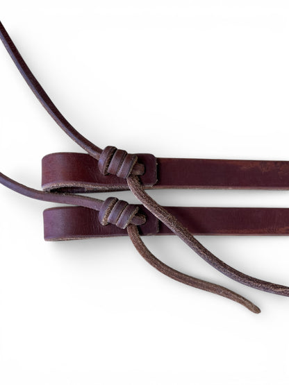 Old World Russet Split Weighted Reins